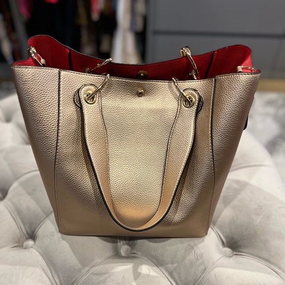 Large work tote laptop big bucket crossbody bag - Picture 2 of 7